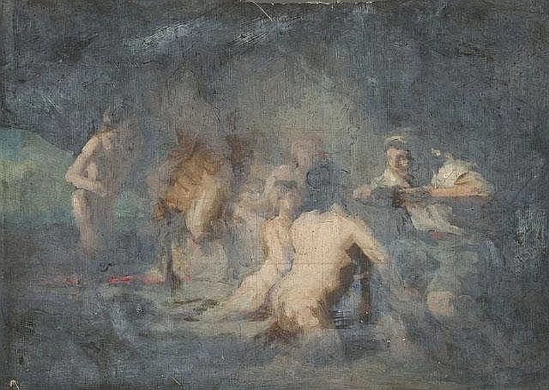 Naiadi in una grotta